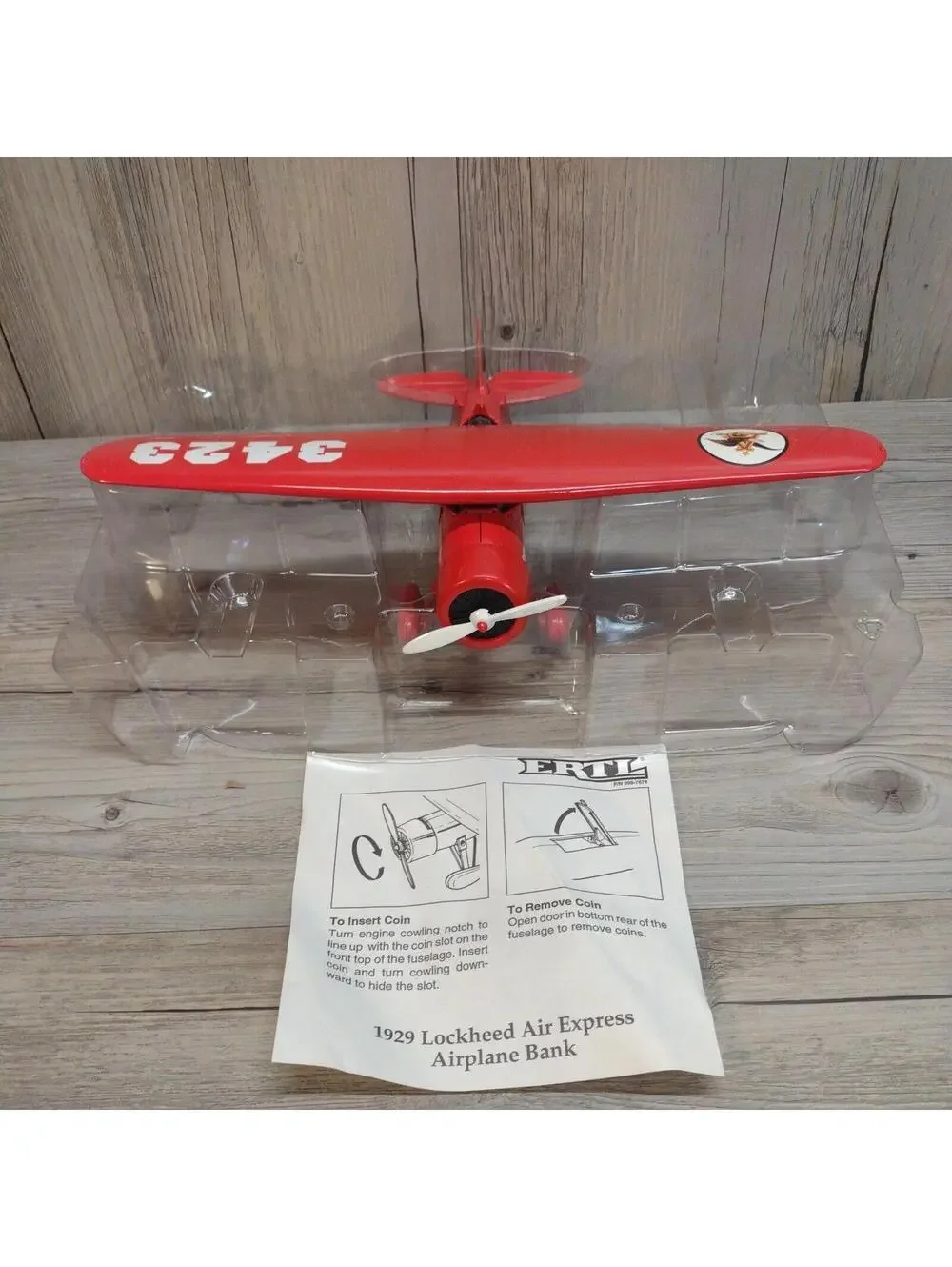 1929 Lockheed Air Express Die-Cast Coin Bank - Anheuser-Busch Collectible